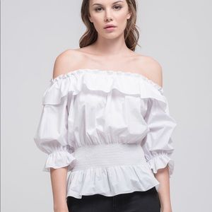 J.O.A.  Off the Shoulder Top